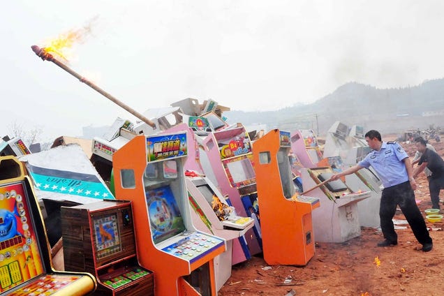 Why Video Game Gambling Machines Were Destroyed In China