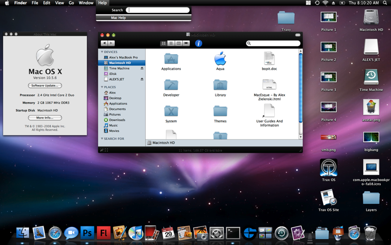 mac os x theme