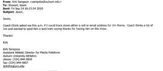 "Am I Sick? Are We All Sick?": Overwrought Things The Media Wrote To Auburn's PR Guy During Cam Newton's Wild 2010 Season