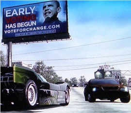 Barack Obama Campaigns on Burnout Paradise