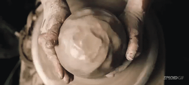 Watching ceramics masters do their work is incredibly soothing