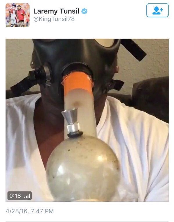 smoking gas mask tube