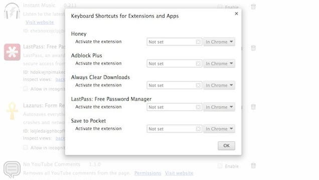 Add Custom Keyboard Shortcuts to Chrome Extensions for Quick Launching