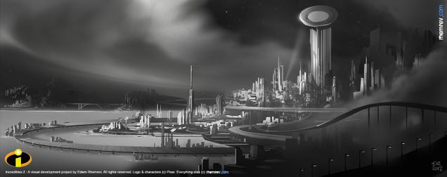 Gorgeous fan-made Incredibles 2 concept art makes us wish this was a real movie
