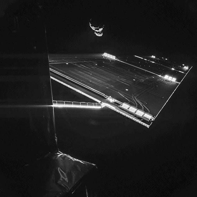 Here's the Rosetta Spacecraft Lining Up Its Asteroid Landing Shot