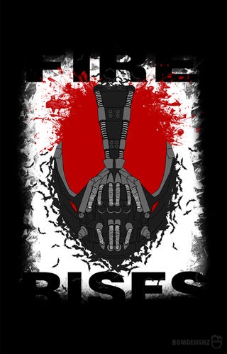 Dark Knight Rises fan art will be the instrument of your jubilation