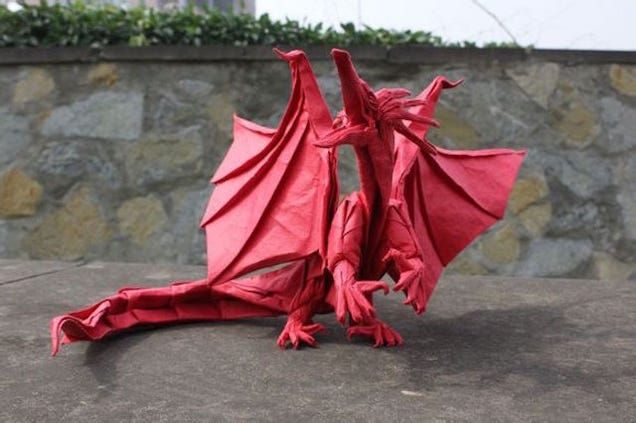 Papercraft Genius Creates Origami Dragons, Grim Reaper, and More