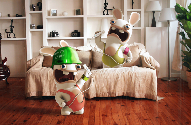 used rayman raving rabbids tv party