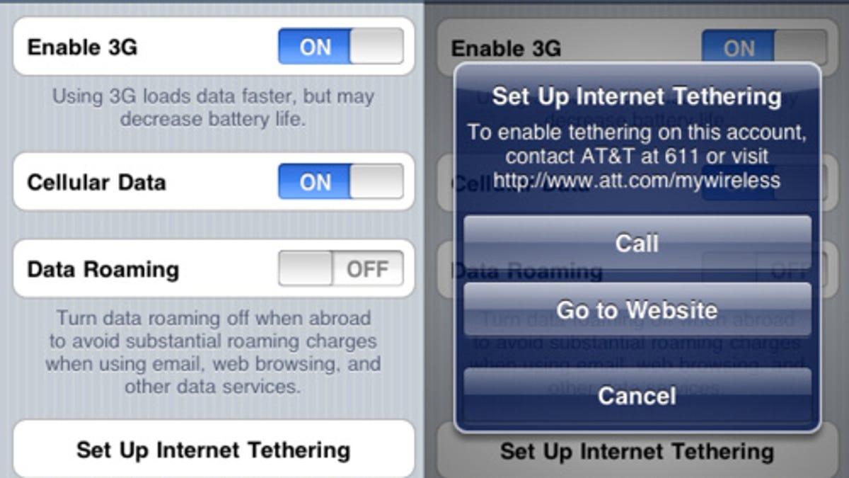 AT&T iPhone Tethering: An Extra $20/Month—If You Abandon Unlimited Data