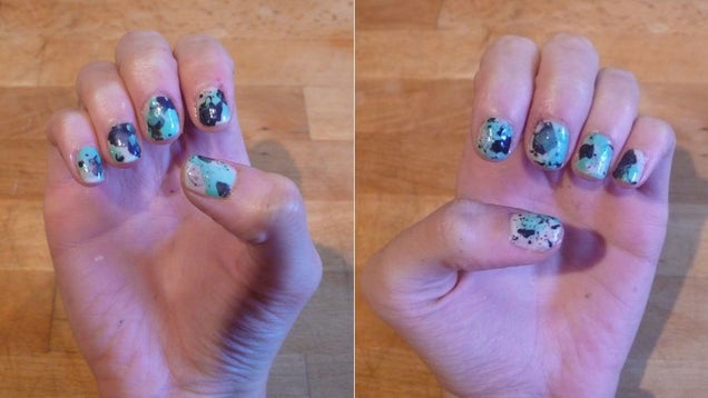 How To Give Yourself Paint-Splattered Jackson Pollock Nails