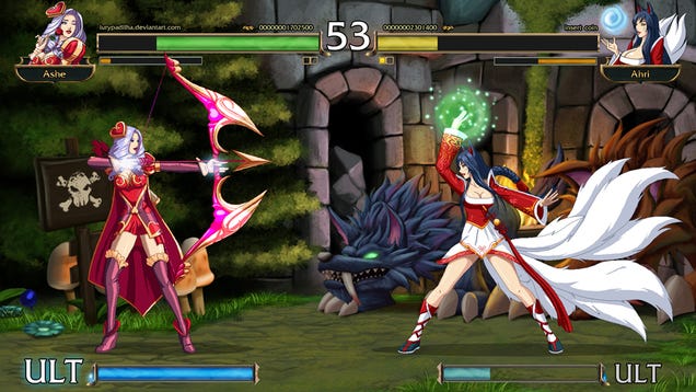 League of Legends, As a 2D Fighting Game