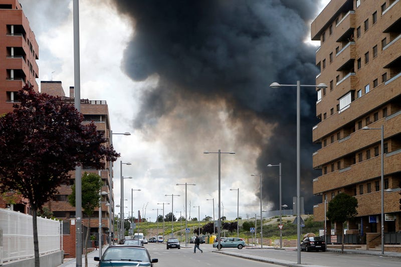Up To 9,000 Evacuees Return Home Following Massive Fire At Tire Dump Near Madrid