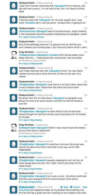 Courtney Love Accuses Dave Grohl of Seducing Her Daughter (UPDATE: Dave Grohl's Publicist Getting Pissy)
