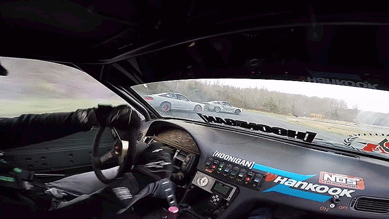What It's Like To Ride Along With Chris Forsberg In A Crazy Tandem Drift Train