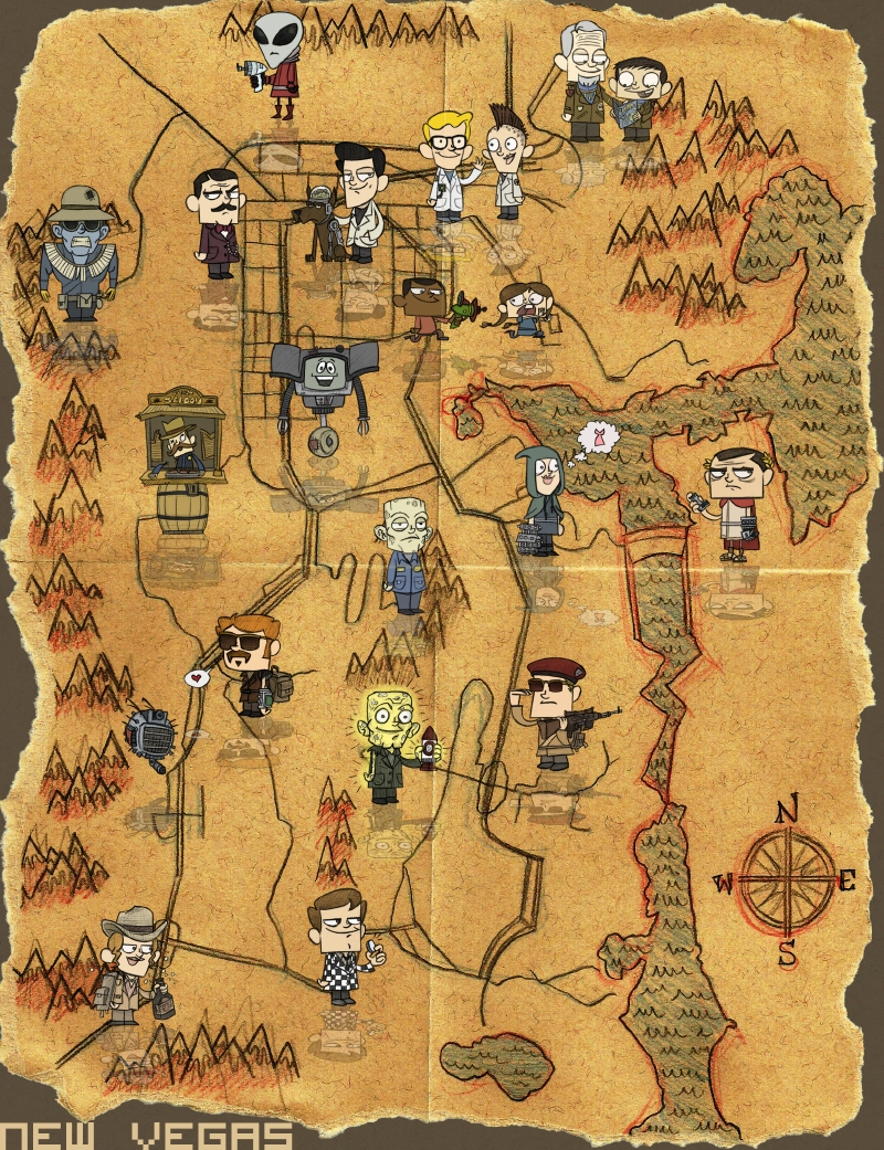 fallout new vegas vaults map