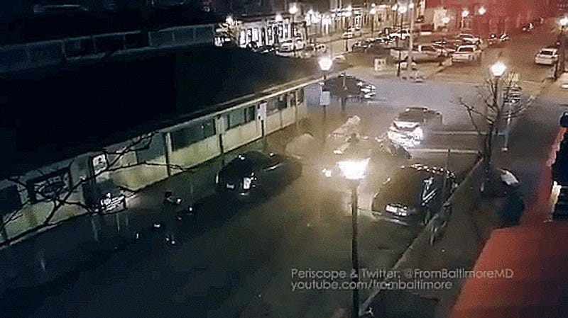 Bar Fight Ends In Driver Ramming Other Cars, People On Baltimore Street