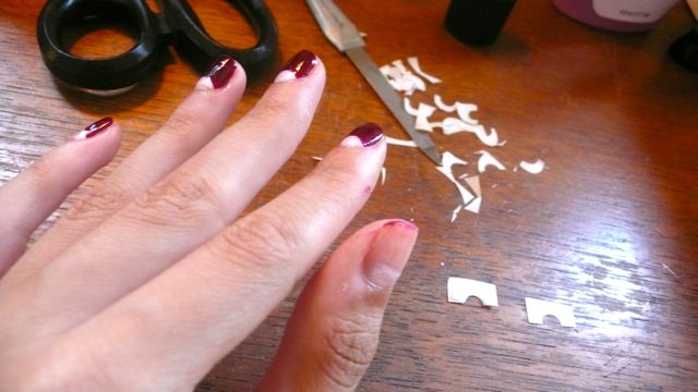 How To Do A 30s-Style Moon Manicure