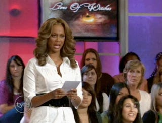 Tyra Banks' Bad British Accent, Unintentional Backflip