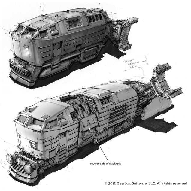 Some of The Concept Art Behind Borderlands 2