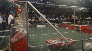 Breakaway: High-Schooler-Designed Robots Play Gauntlet Soccer