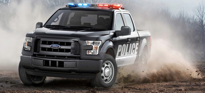 Does It Get More 'America' Than A Pickup Truck Police Car?