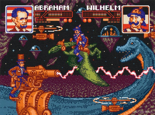 Jurassic President is the greatest time-travel arcade game never made