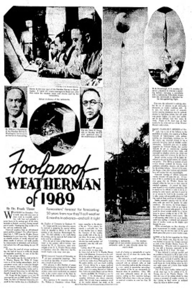 Foolproof Weatherman of 1989 (1939)