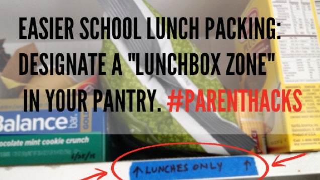 Create a “Lunchbox Zone” to Prevent Snack Thieves at Home