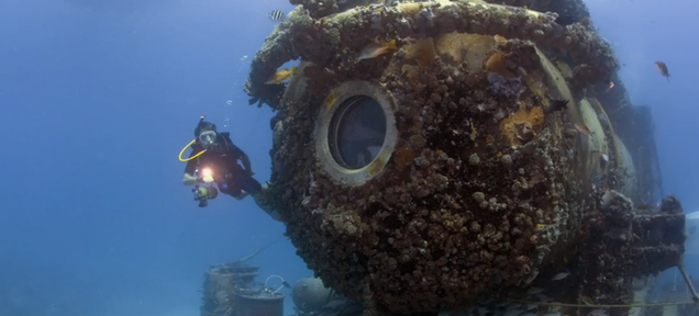 A Tantalizingly Brief Glimpse Inside Fabien Cousteau's Underwater Lab