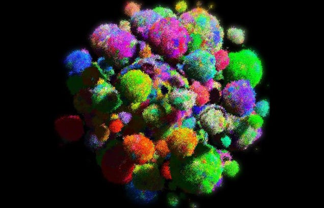 This Messy Mass of Colorful Orbs Shows How Cancer Grows