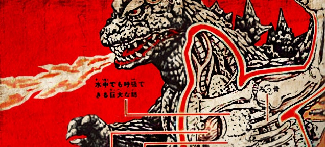 Cool drawings show the anatomy of Godzilla and all his friends and foes