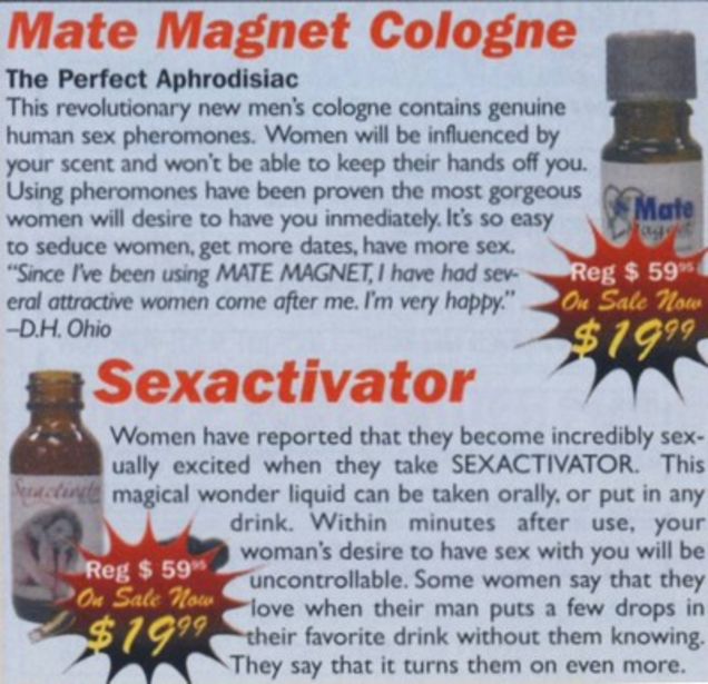 Baby, I Spiked Your Drink With Sexactivator: Scary Ads From The New Men's Fitness