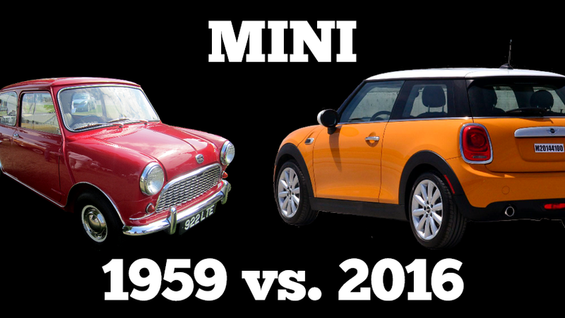 1959, 2016 Mini Compared Spec for Spec