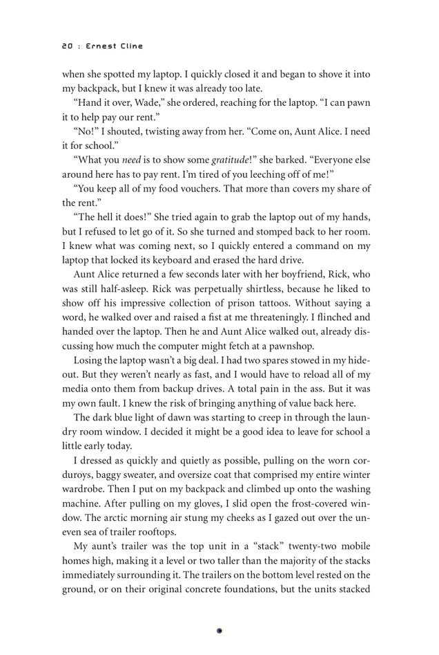 Read the first two chapters of Ernest Cline's new novel, Ready Player One