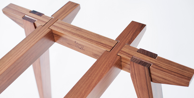 This Table Slides Together Without Screws, Dowels, Or Glue
