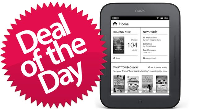 This NOOK Simple Touch eReader Is Your I'm-Gonna-Reads-Me-Some-Books Deal of the Day