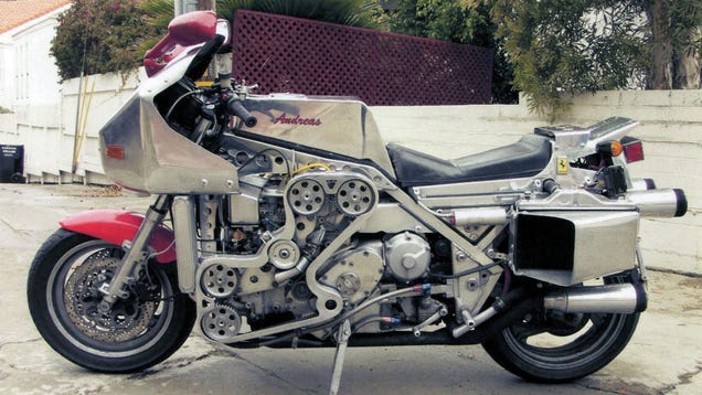 A Wonderful Crazy Genius Crammed A Ferrari V8 Into A Custom Motorcycle