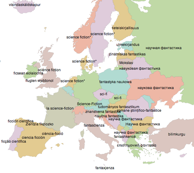 Interactive Maps Show How English Words Translate Across Europe