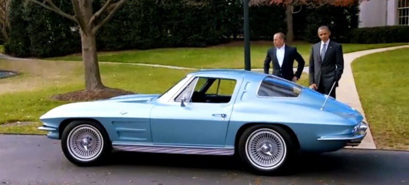 Barack Obama Drives A 1963 Corvette With Jerry Seinfeld!