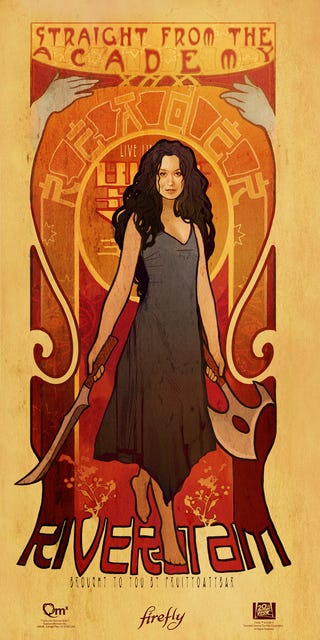 Art Nouveau Firefly Prints: Beautiful Damn Heroes!