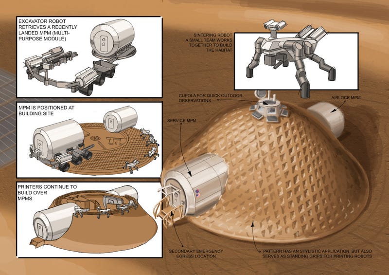 El arquitecto Norman Foster diseña una detallada propuesta para una base en Marte