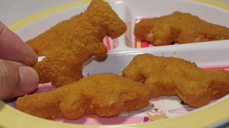 dinosaur chicken nuggets