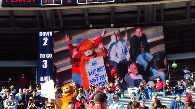 "Pedobear" Showed Up At The Houston-Penn State Game Today