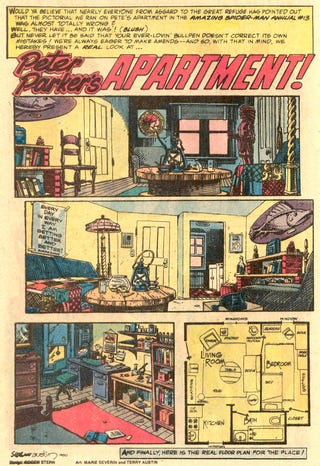 Vintage Spider-Man maps lay out the geography of Peter Parker's life