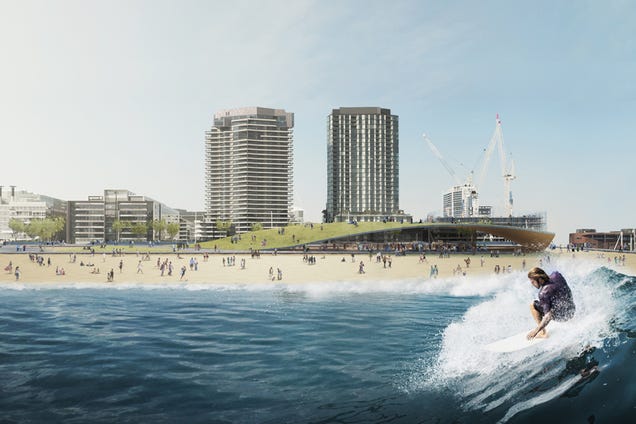 These Architects Want To Build a Surf Park That Floats In the Ocean