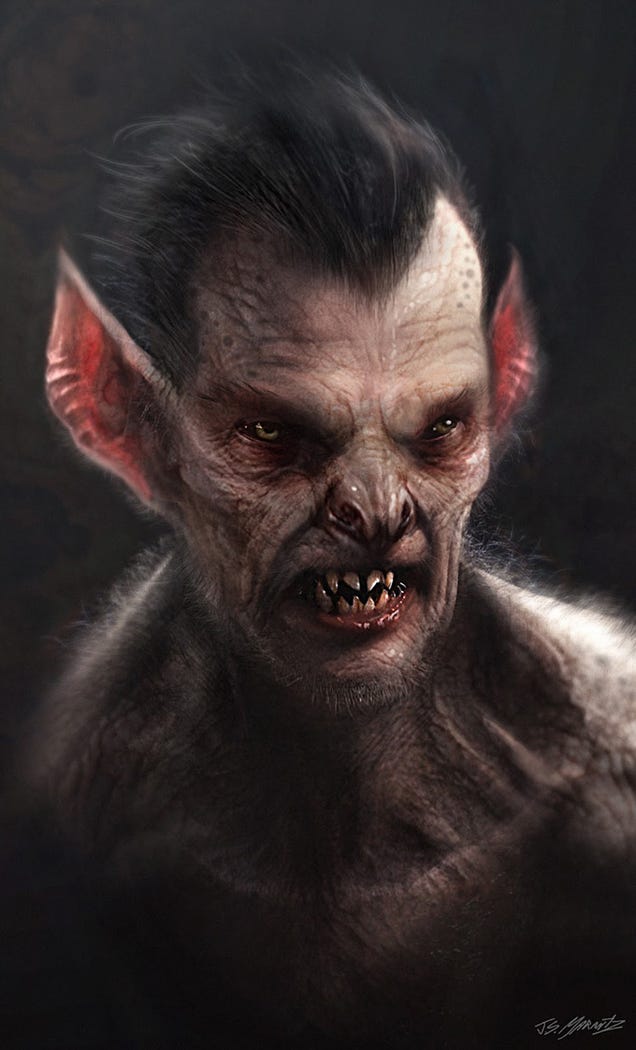 Beautiful portraits of Grimm's fairy tale monsters are worth a spot on your wall