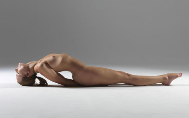 Nude Yoga Instructor Poses In Her Favorite Positions (NSFW)