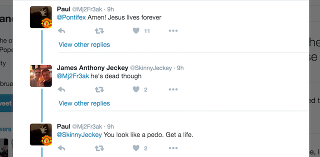 The Pope's Twitter Mentions Are a Living Hell