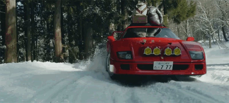 This Gorgeous Ferrari F40 Snow Rally Video Is What Dreams Are Made Of 