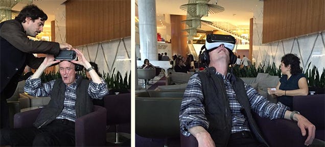 William Gibson tries the Gear VR
